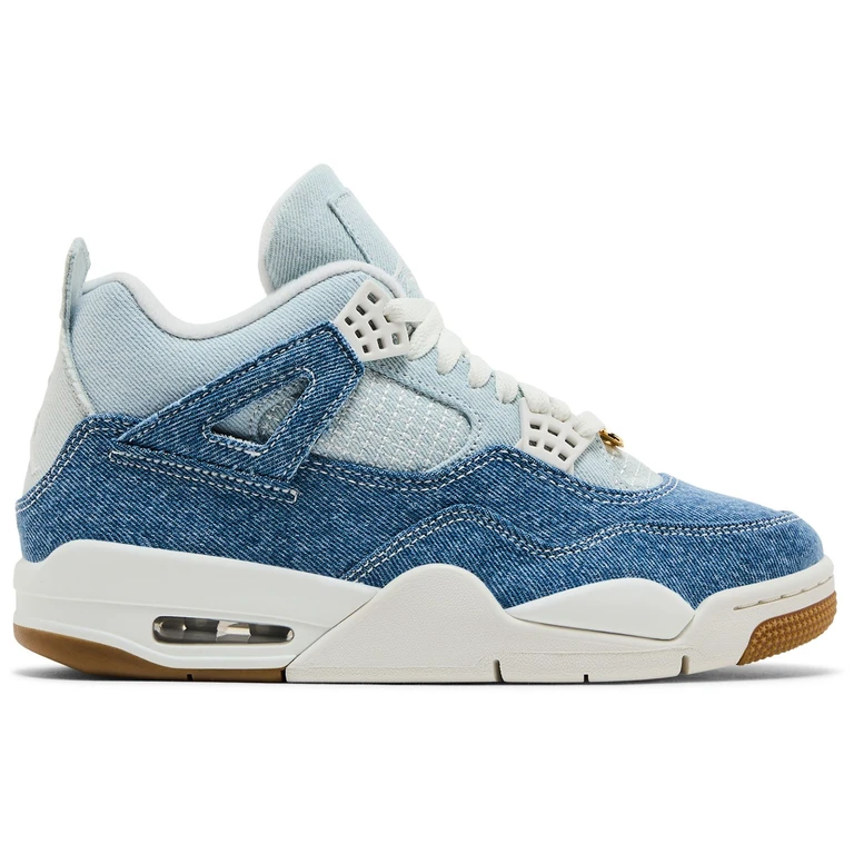 Women's Retro 4 Tex 'Denim Worn Blue' Sneakers