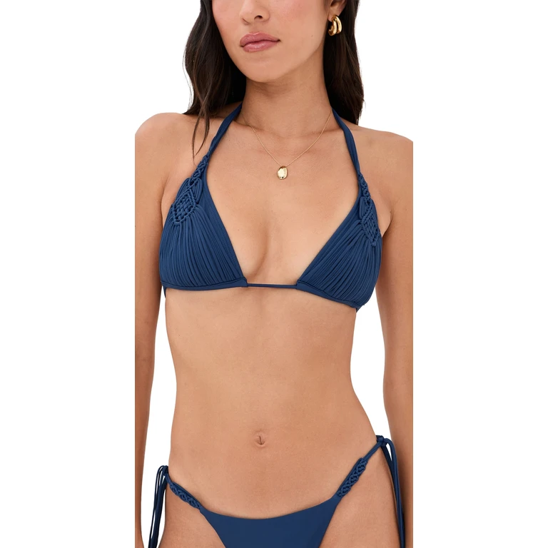 PQ Swim Mila Triangle Top Navy L