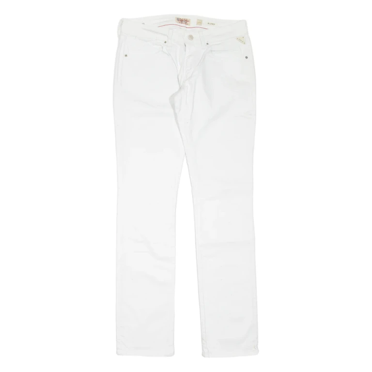 REPLAY Blondy Womens Jeans White Slim Straight W30 L34