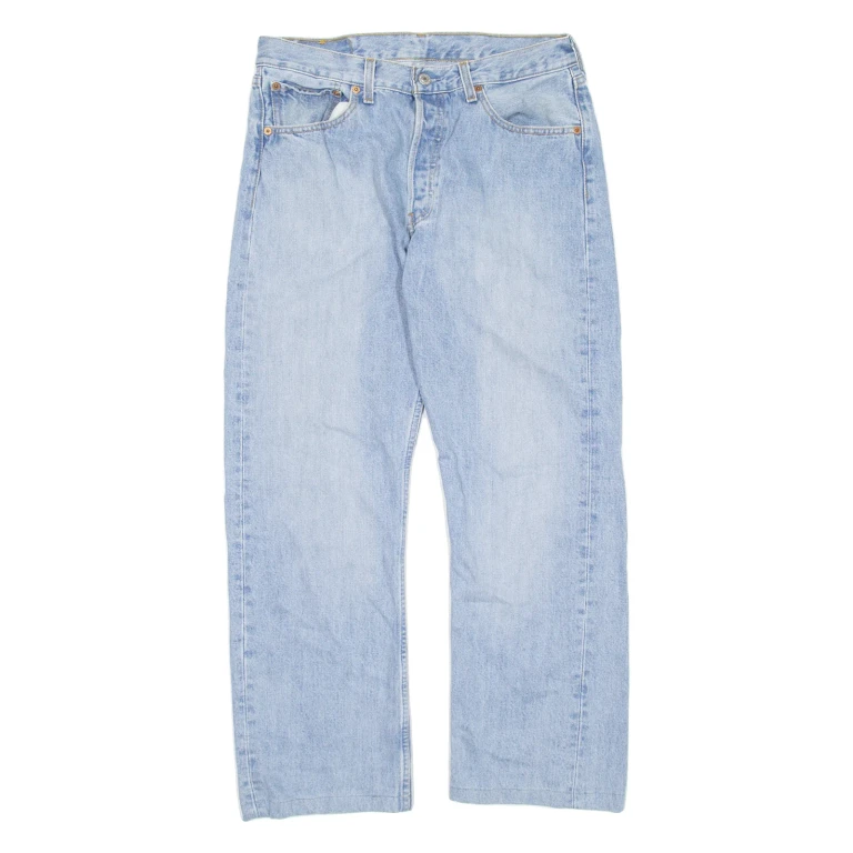 LEVI'S 501 Jeans Mens Blue Regular Straight W32 L25