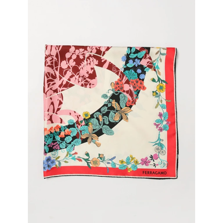 Neck Scarf Woman color Multicolor (310226789907IVORY/BLACK)