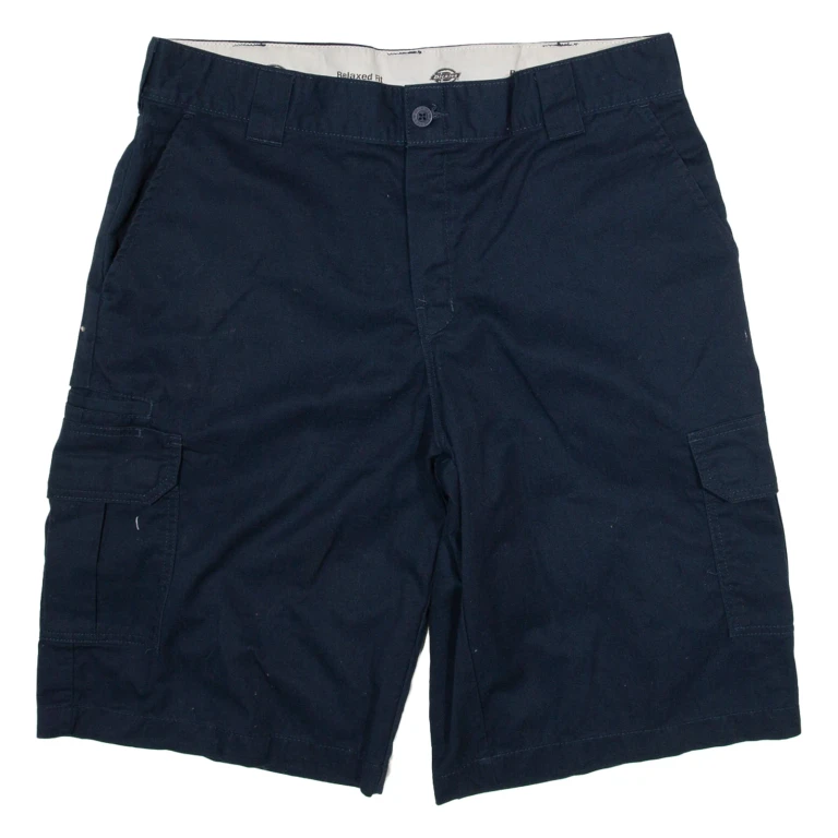 DICKIES Mens Cargo Shorts Blue Relaxed L W36
