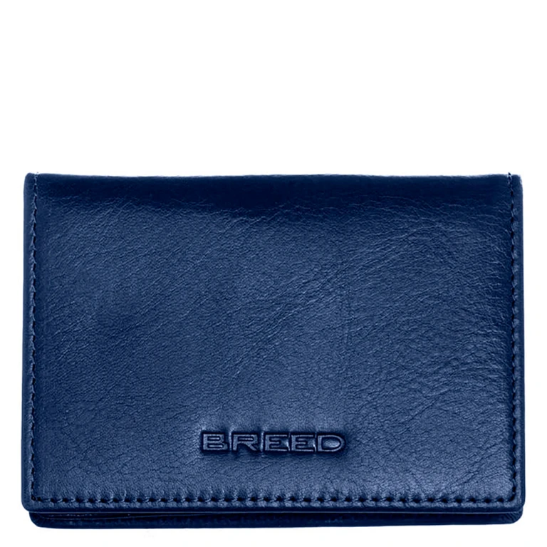 Porter Genuine Leather Bi-Fold Wallet - Navy