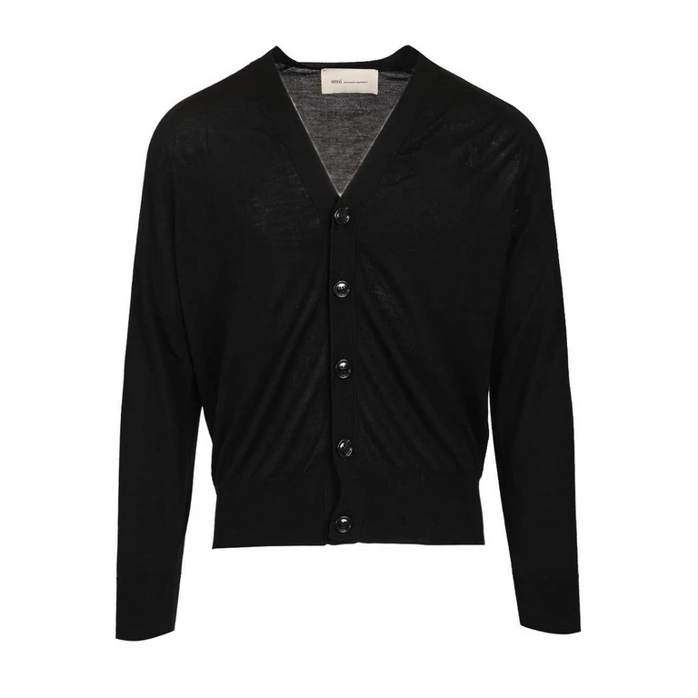 Ami Paris Cardigan - Noir (HKC384KN00390180)
