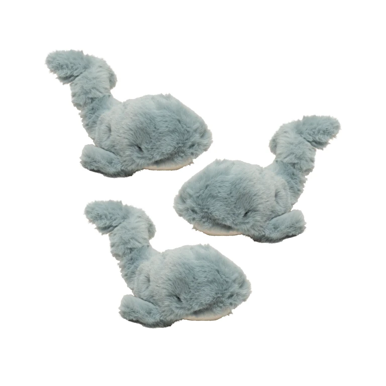 Mobie Whale Wee Huggles Plush Dog Toys, 3 Pack