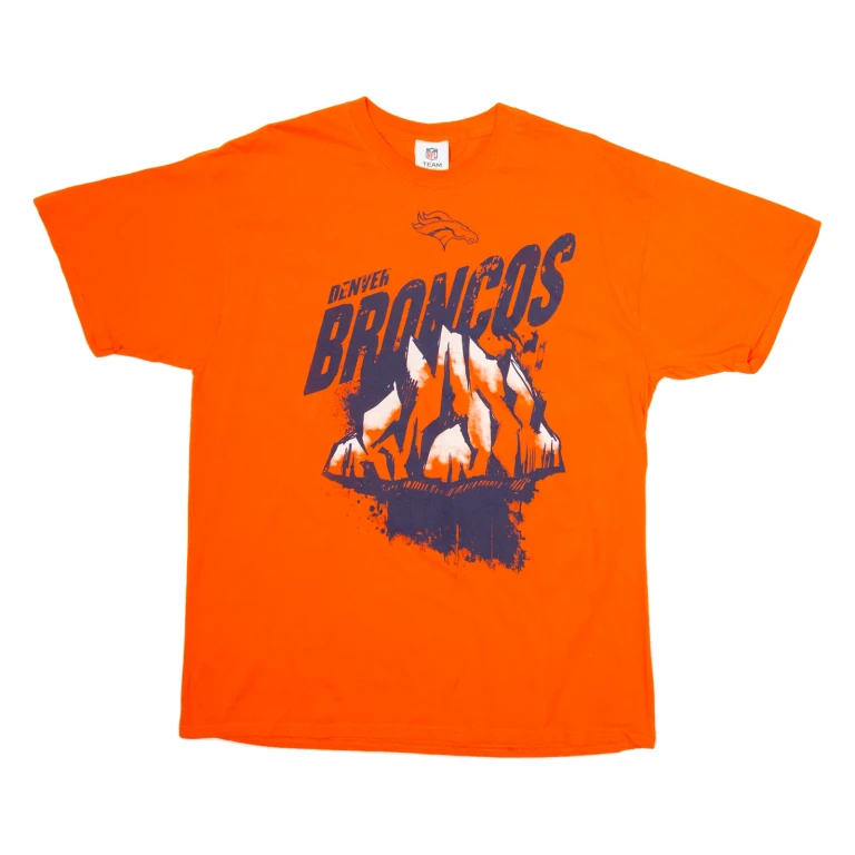 NFL Denver Broncos Mens T-Shirt Orange USA L