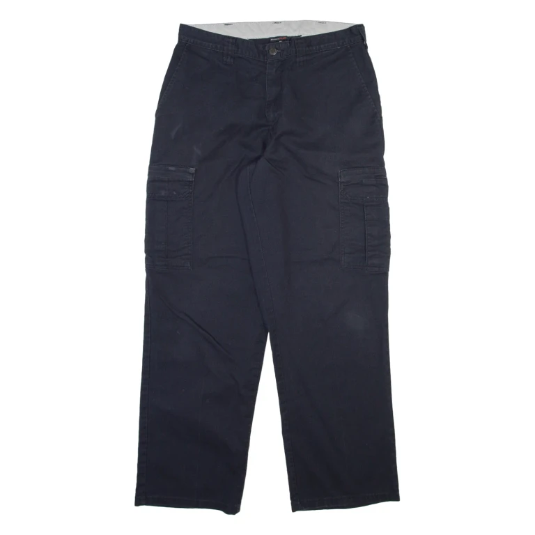 DICKIES Cargo Mens Trousers Grey Relaxed Straight W30 L30