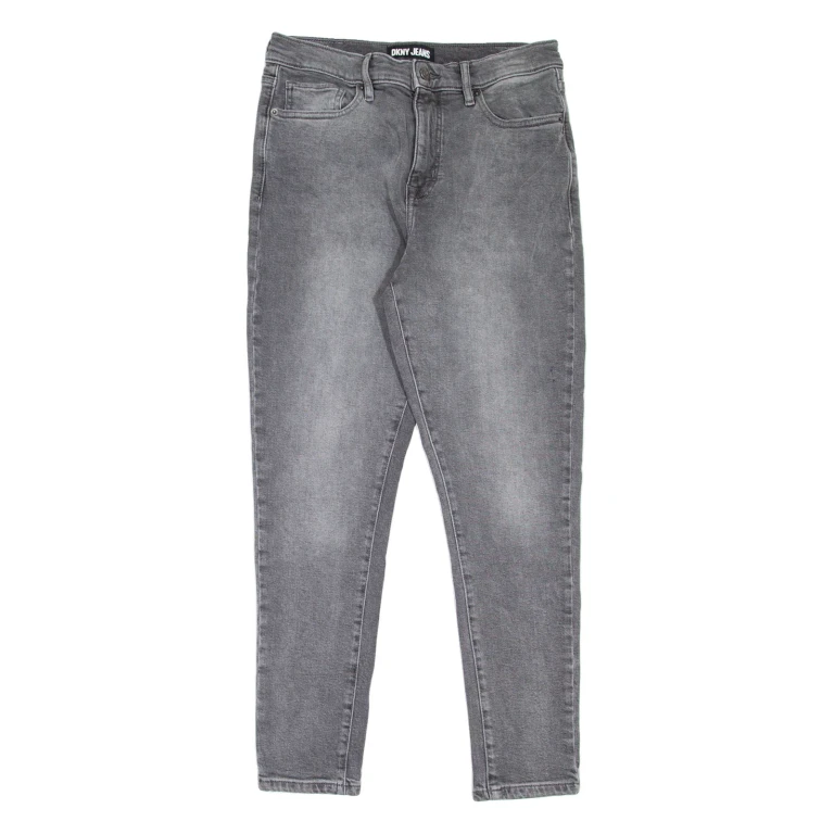 DKNY Essex Womens Jeans Grey Slim Skinny Stone Wash W29 L26