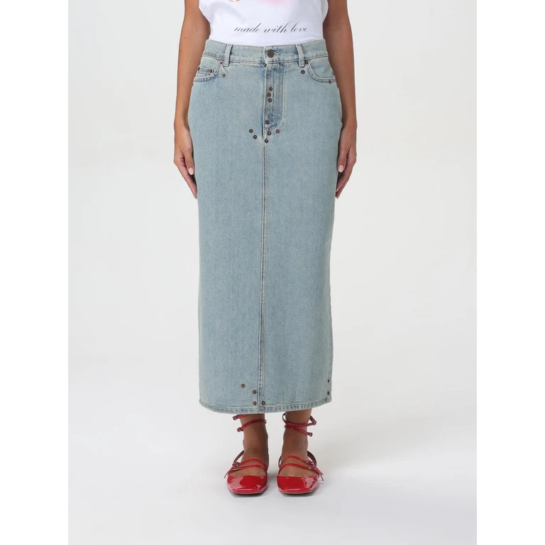 Skirt Woman color Blue (011854220349)