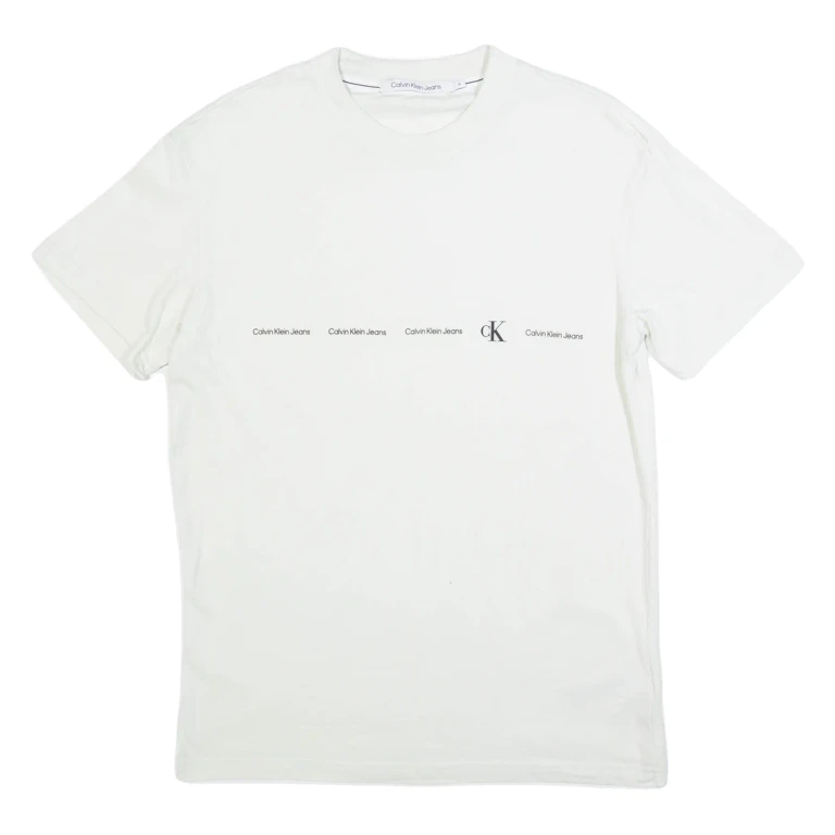 CALVIN KLEIN JEANS Mens T-Shirt Green M