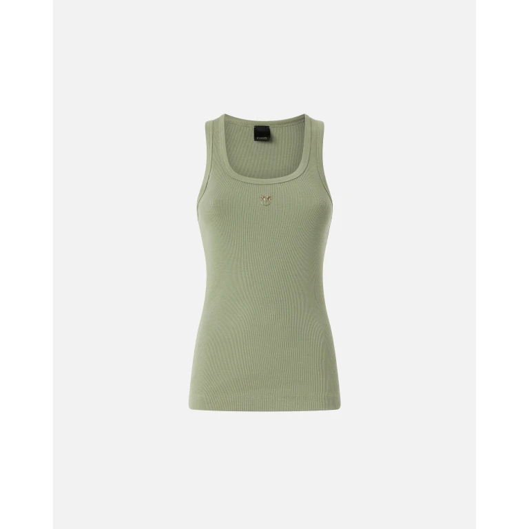 Pinko Love Birds Gold-Applikation Tanktop