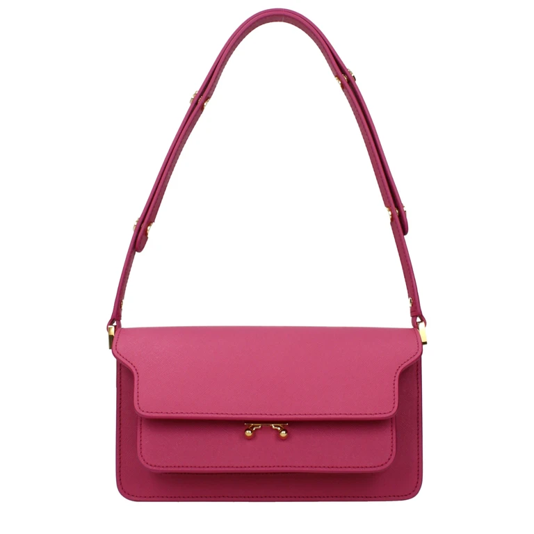 Marni Pink Leather Shoulder Bag - Women