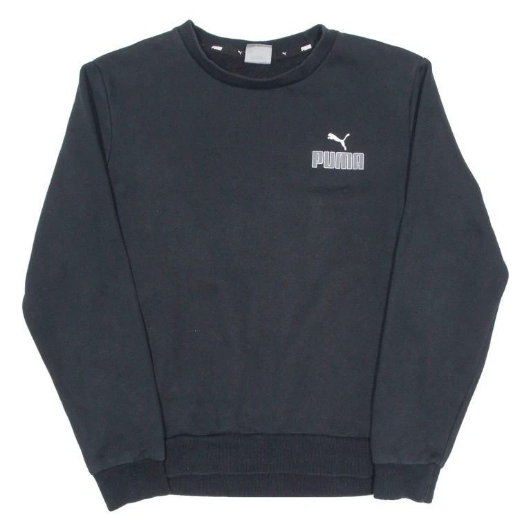 PUMA Mens Sweatshirt Black Crew Neck S (VV3-231024-5169)