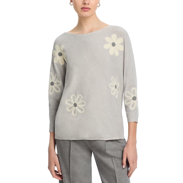 Sioni Floral Embroidered Sweater