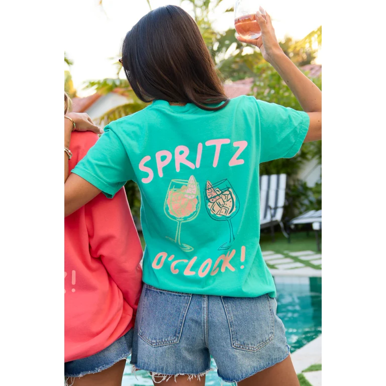 Cin Cin! Green Graphic Tee