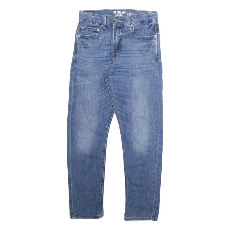 LEVI'S Womens Jeans Blue Regular Tapered Stone Wash W26 L25