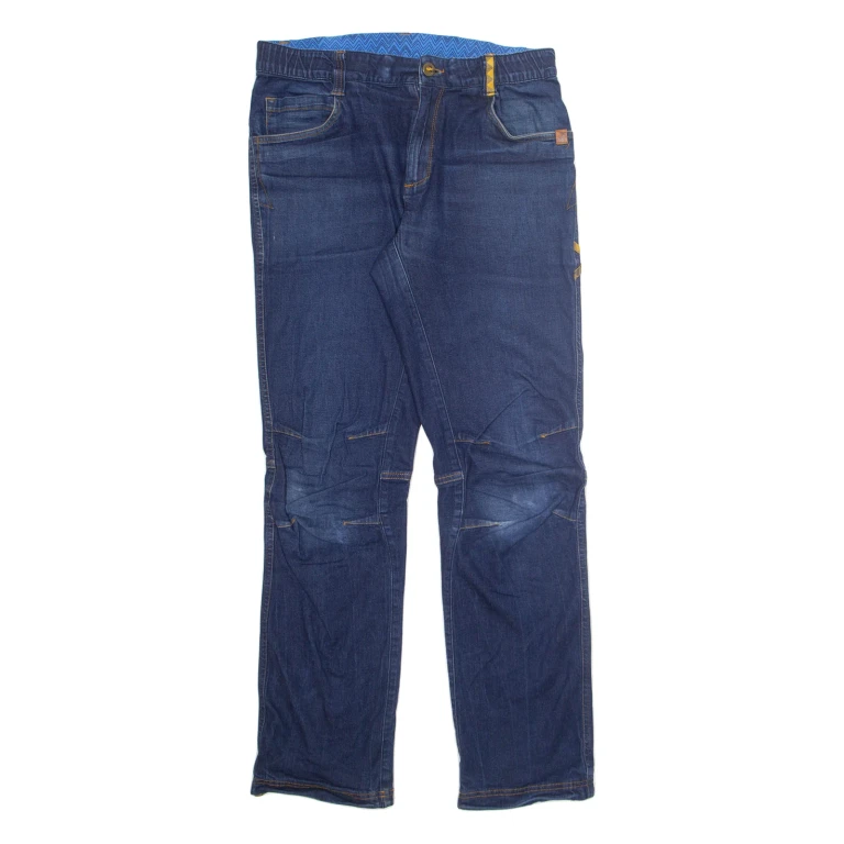 Mens Jeans Blue Regular Tapered W32 L30