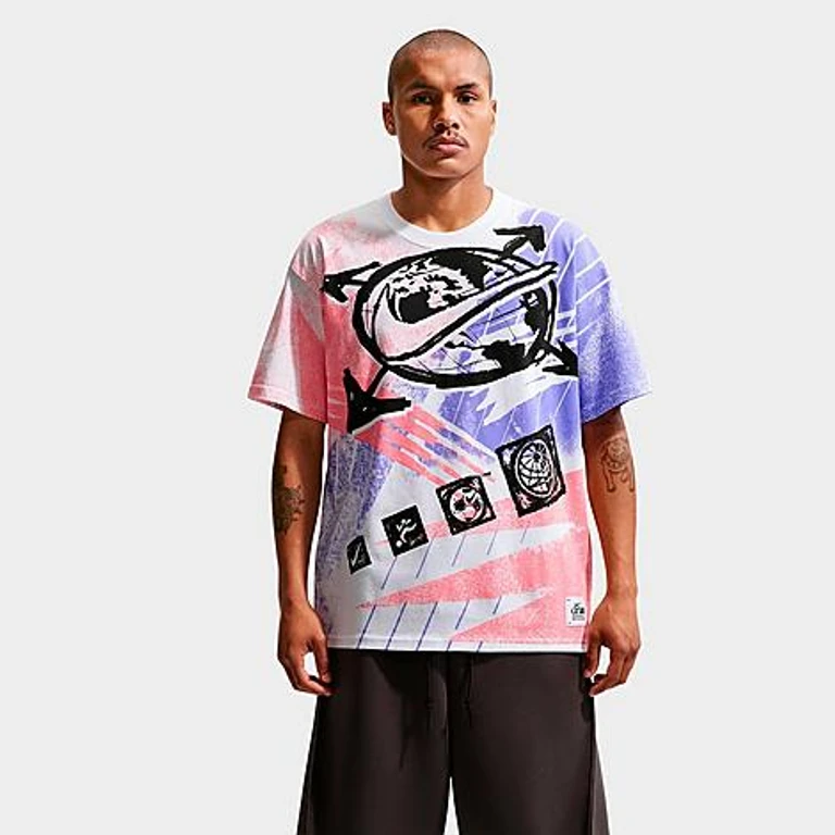 Nike Men's Sportswear Post Stamp T-Shirt in White Size: XS