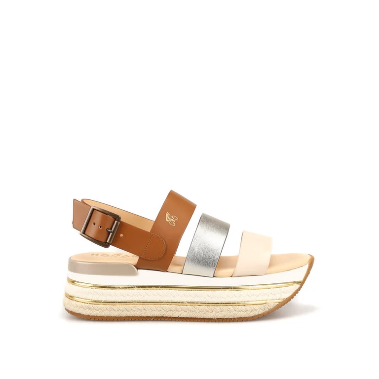 Panelled Platform Sandals