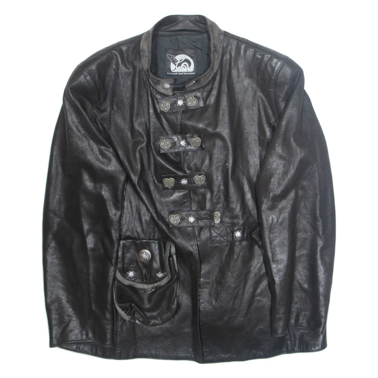 AVANIGRADE Womens Jacket Black Faux Leather L