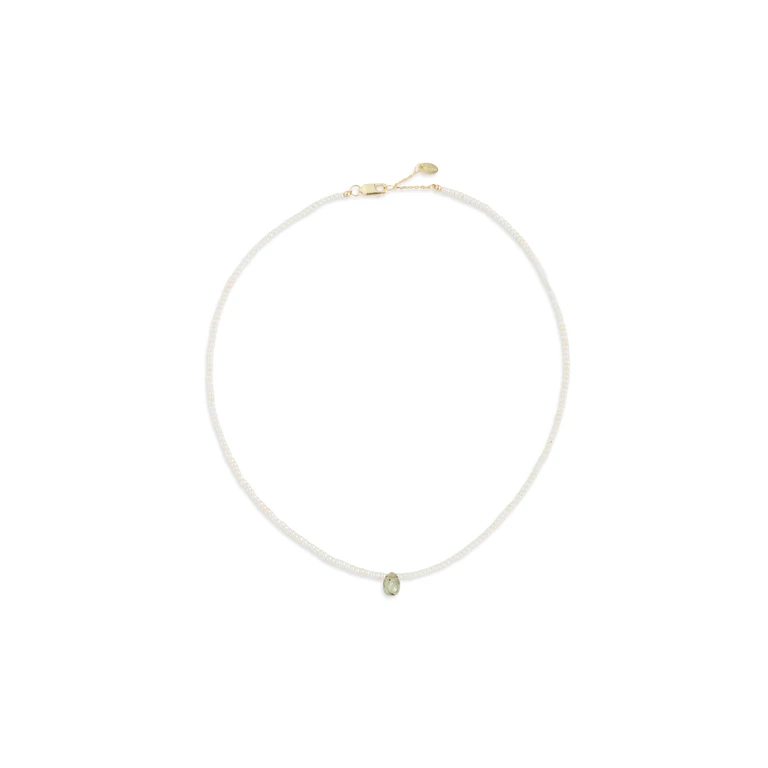 SHASHI Briolette Necklace Pearl One Size