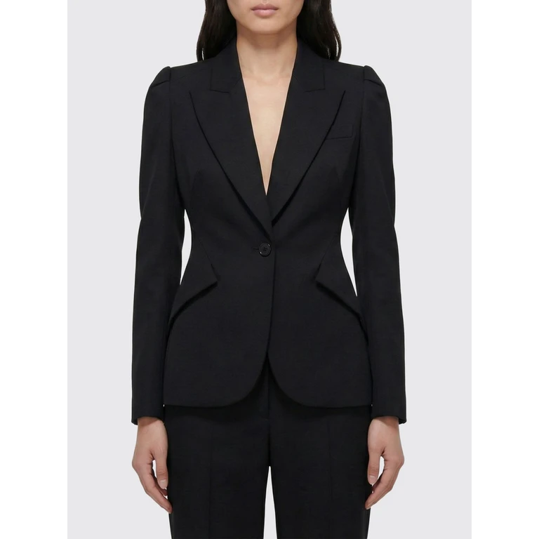 MCQUEEN Jacket Woman color Black (847018QJAAC1000)