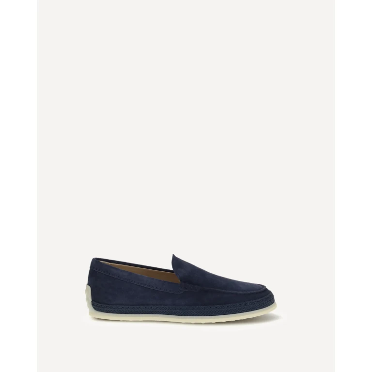 TOD'S Raffia and leather Slipper Loafers Male 10