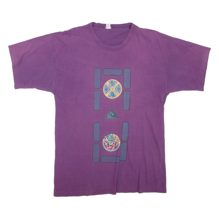Mens T-Shirt Purple L