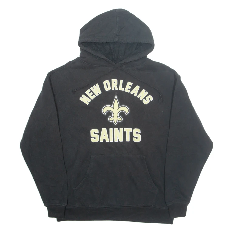 NFL New Orleans Saints Mens Black Hoodie USA M