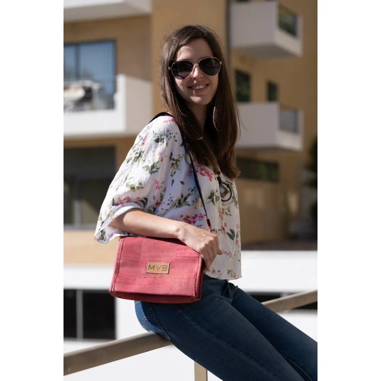 Night Vegan Crossbody Bag cherry cork