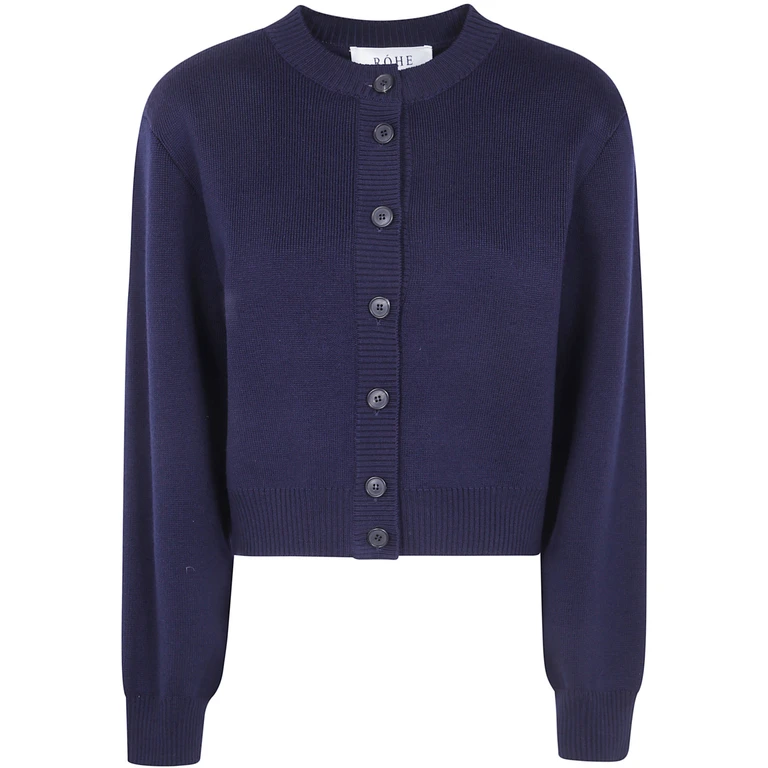 ROHE Sweater Statement Shoulder Cardigan