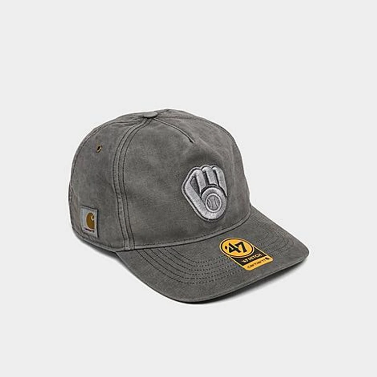 Women's '47 x Carhartt Milwaukee Brewers MLB HITCH Snapback Hat in Shadow