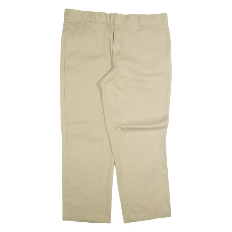 DICKIES Chino Mens Trousers Beige Regular Straight W38 L30