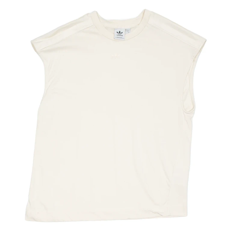 ADIDAS Womens Vest Beige Sleeveless UK 10