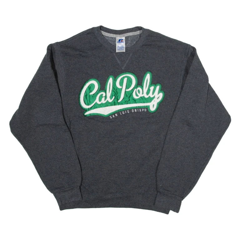 RUSSELL ATHLETIC Cal Poly Mens Sweatshirt Grey USA S