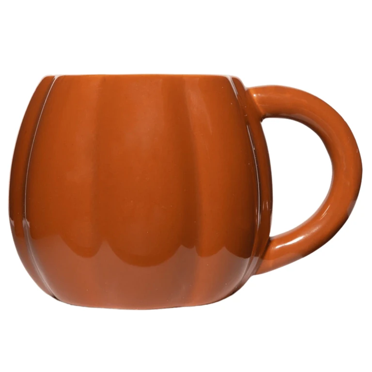 Orange Pumpkin 19 oz Figural Coffee Mug