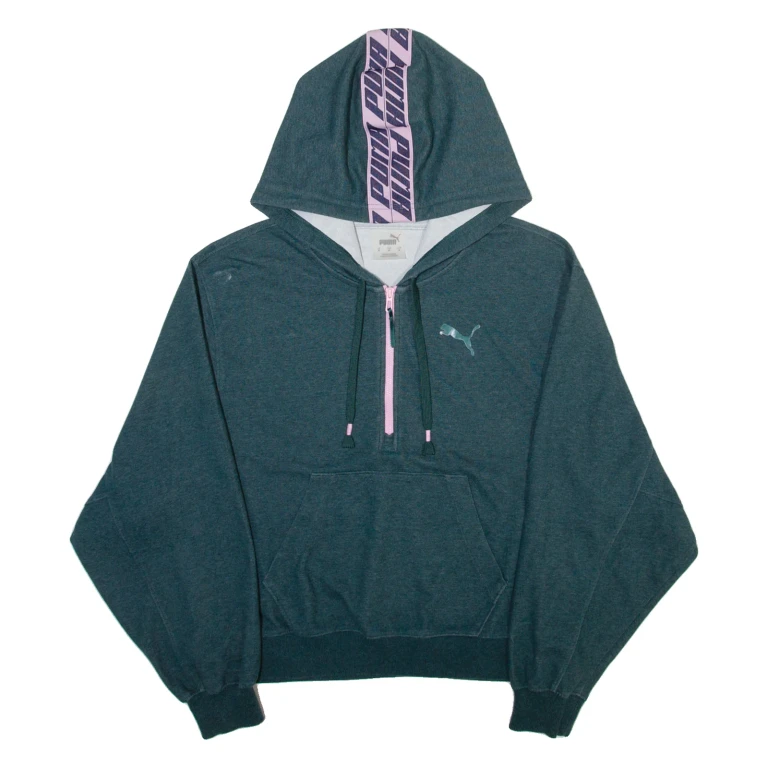 PUMA Womens Green Hoodie M