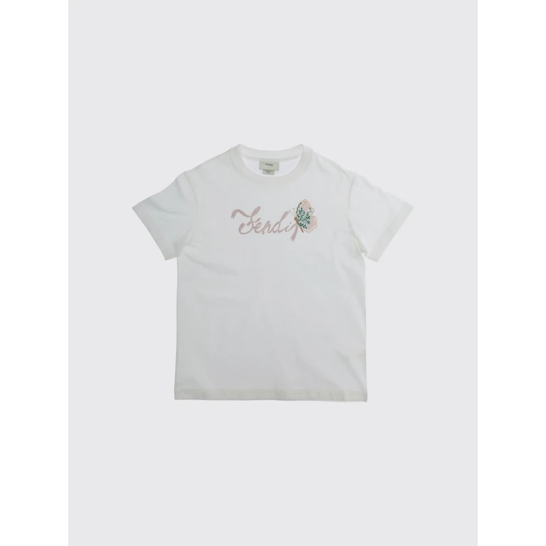 Boy's Cotton T-Shirt with Contrasting Embroidered Logo (JFI4077AJF0TU9)