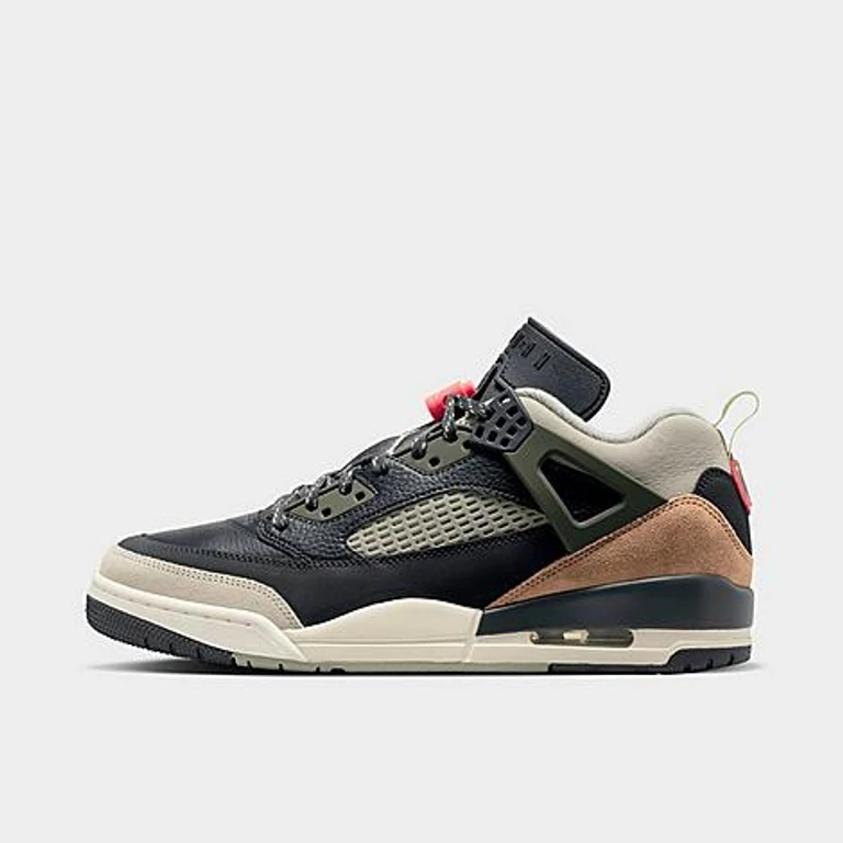 Jordan Men's Spizike Low Casual Shoes in Anthracite/Light Wild Mango/Cargo Khaki Size: 7.0