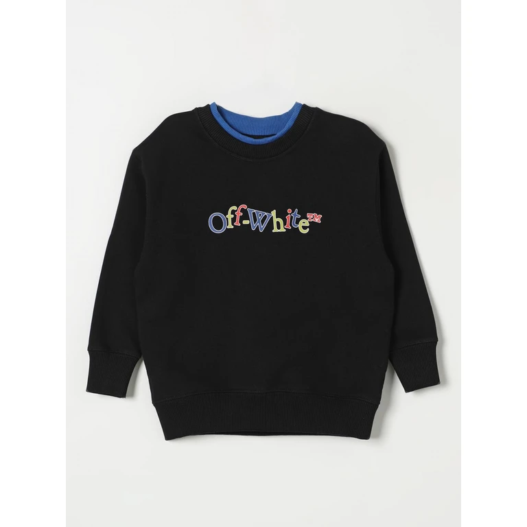 OFF-WHITE KIDS Sweater Kids color Black (OBBA008F24FLE0011014)