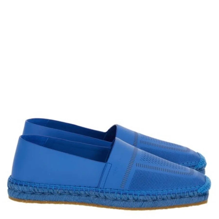 Seda Leather Espadrilles, Size 7 C (01G216 763869)
