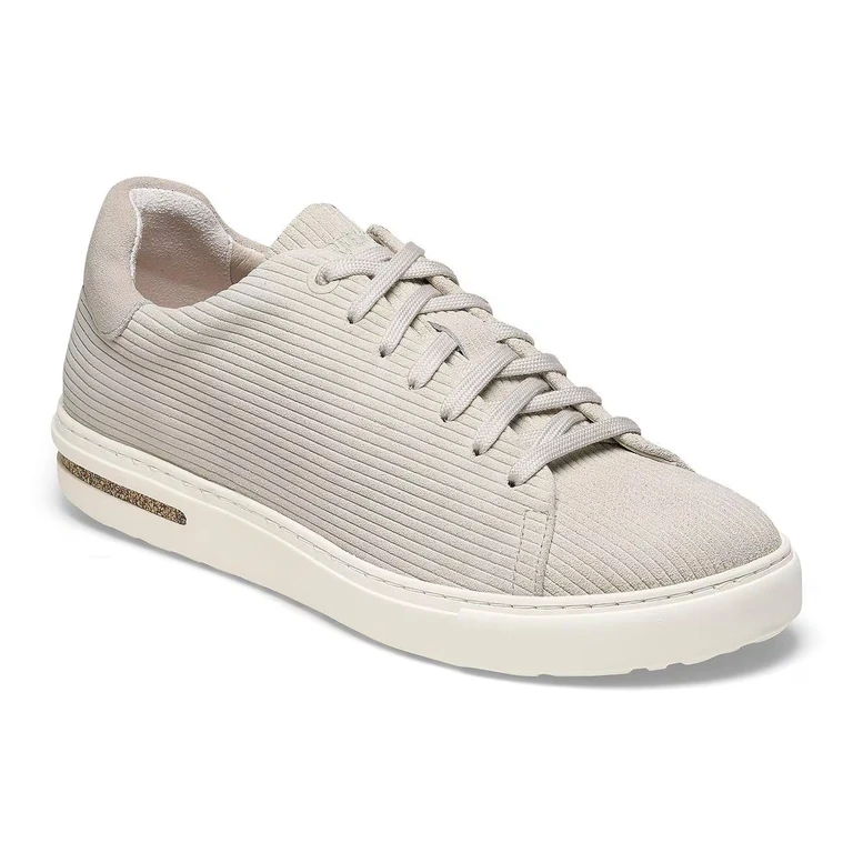 Unisex Bend Low Suede Embossed Corduroy Antique White