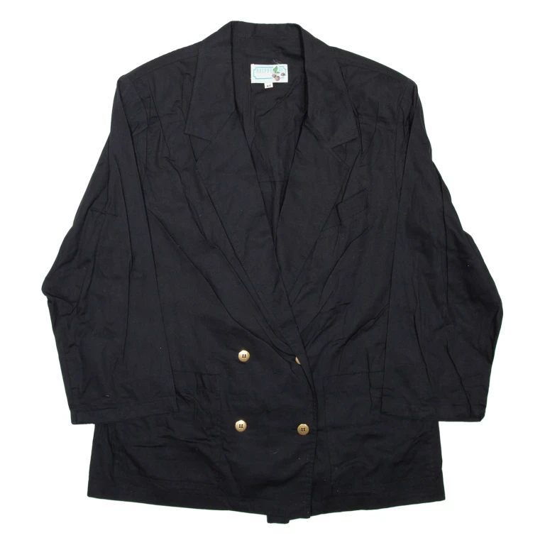Womens Blazer Coat Black L