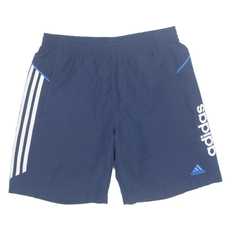 ADIDAS Mesh Lined Mens Swimming Shorts Blue Relaxed M W32