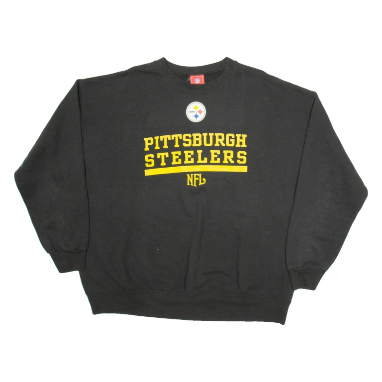 NFL Pittsburgh Steelers Mens Sweatshirt Black USA XL