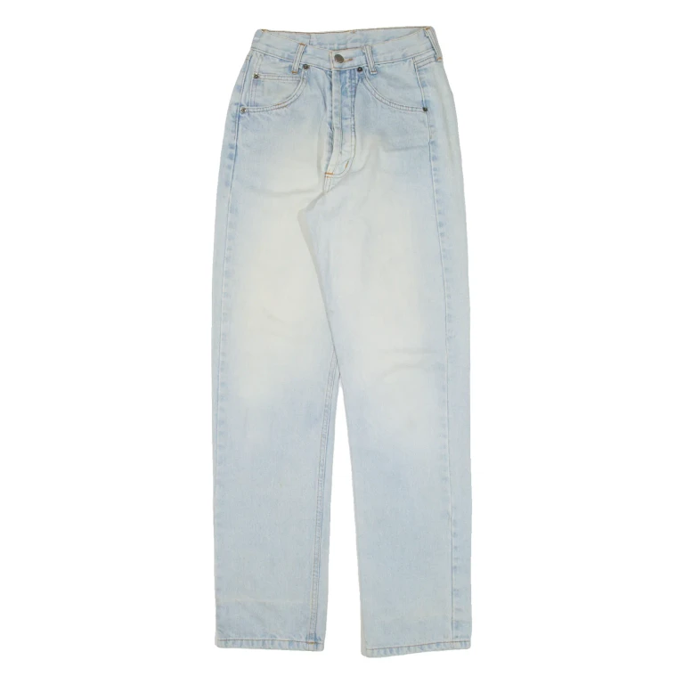 MELA VERDE Womens Jeans Blue Regular Straight W24 L30