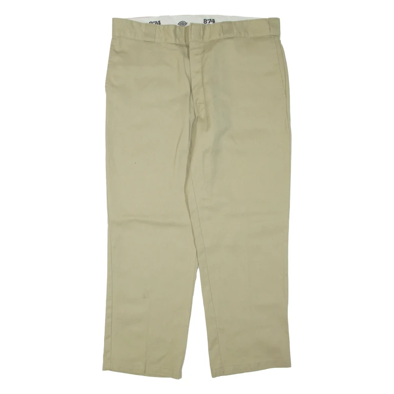 DICKIES Mens Trousers Beige Regular Tapered W38 L29