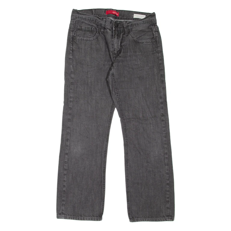 GUESS Rowland Mens Jeans Grey Relaxed Straight W30 L27