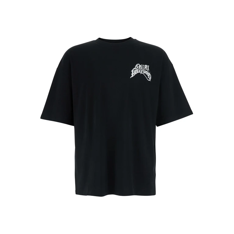 Relaxed Fit Cotton T-Shirt with Contrast Logo (AMTOJR1189001)