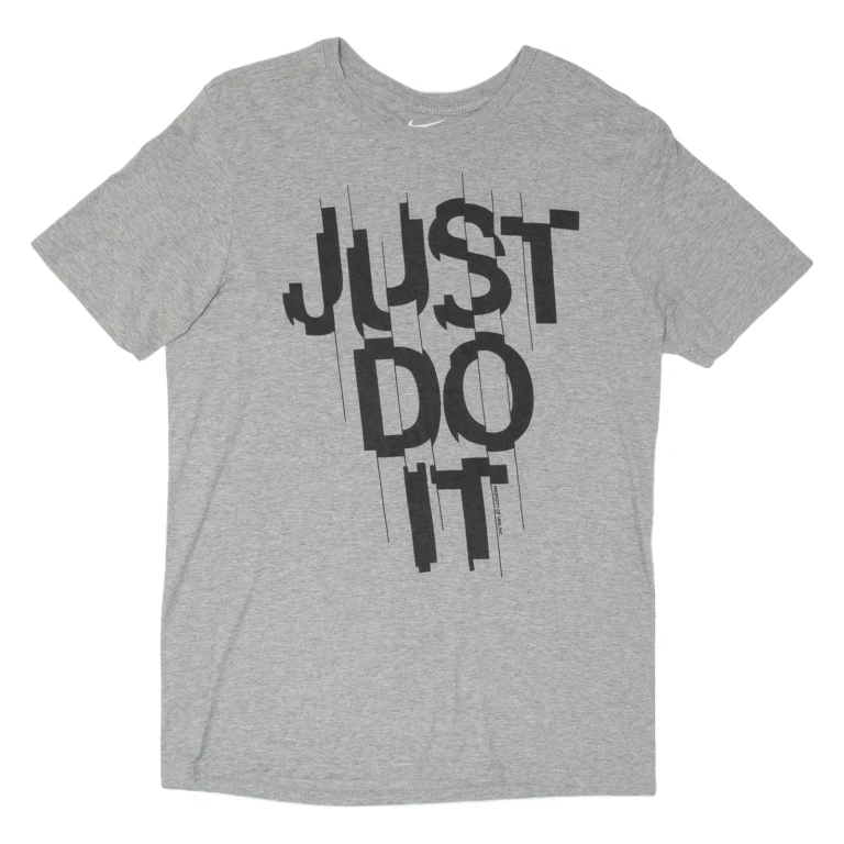 NIKE Mens T-Shirt Grey M (GG1-290724-17225)
